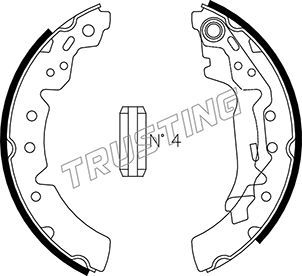 

Комплект тормозных колодок TRUSTING 115.302
