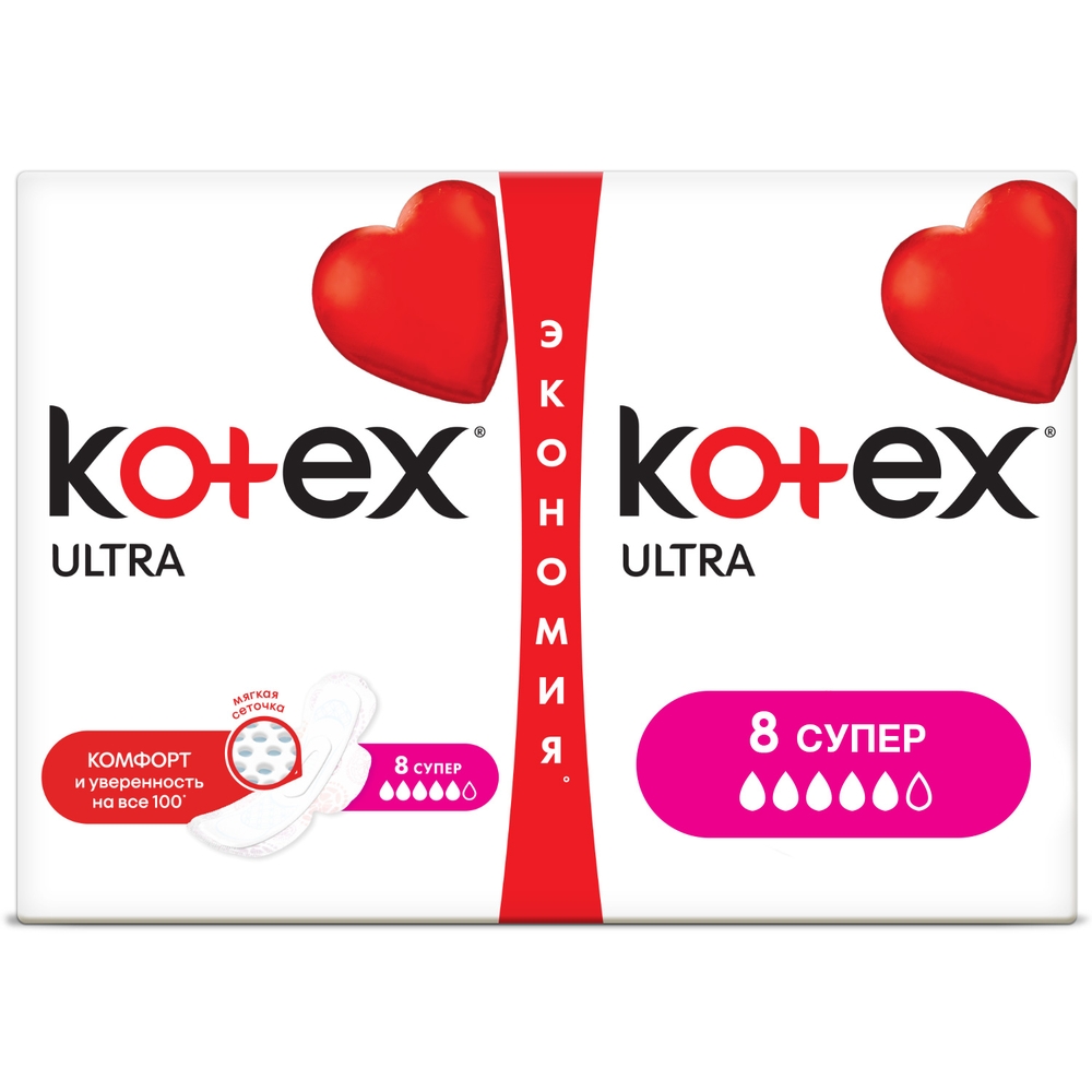 фото Kotex прокладки ультра сетч супер, 16 шт.