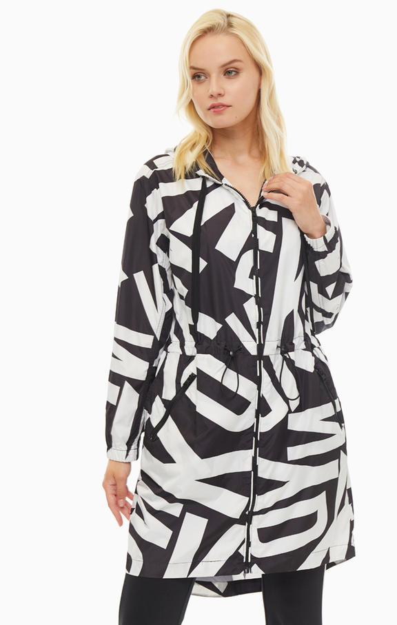 Дождевик женский DKNY DP9J8496/WHT черный S