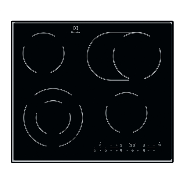 фото Встраиваемая варочная панель электрическая electrolux cpe644rcc black