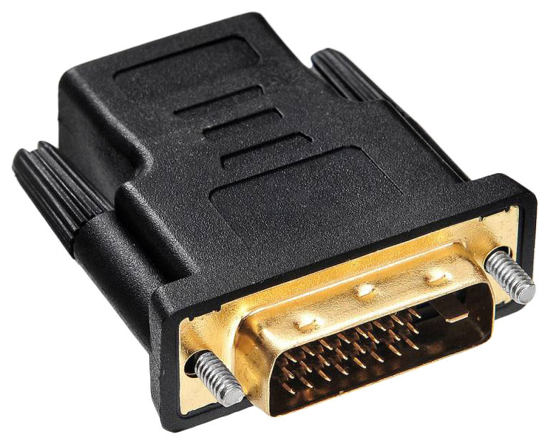 Переходник BURO HDMI-DVI, M-F Black