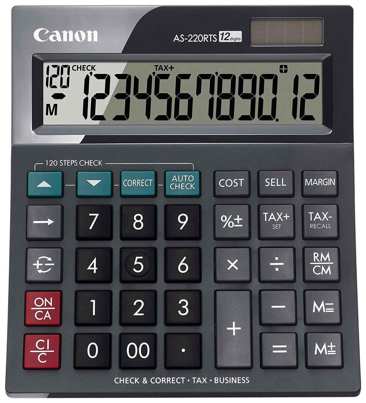 

Калькулятор Canon AS-220RTS Темно-серый, AS-220RTS