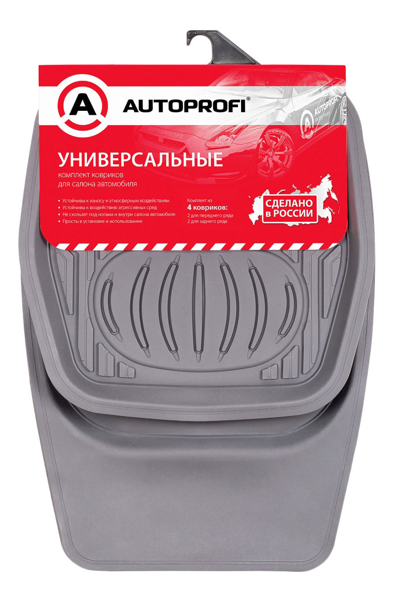 

Комплект ковриков в салон автомобиля Autoprofi для (RUS-105 GY), комплект ковриков в салон автомобиля RUS-105 GY