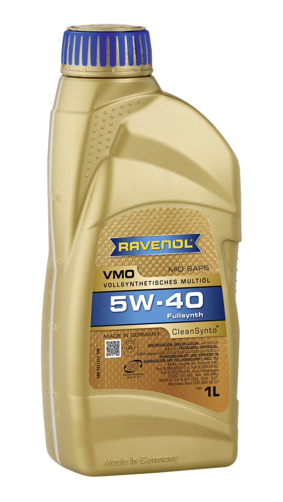 фото Моторное масло ravenol vmo sae 5w-40 1л