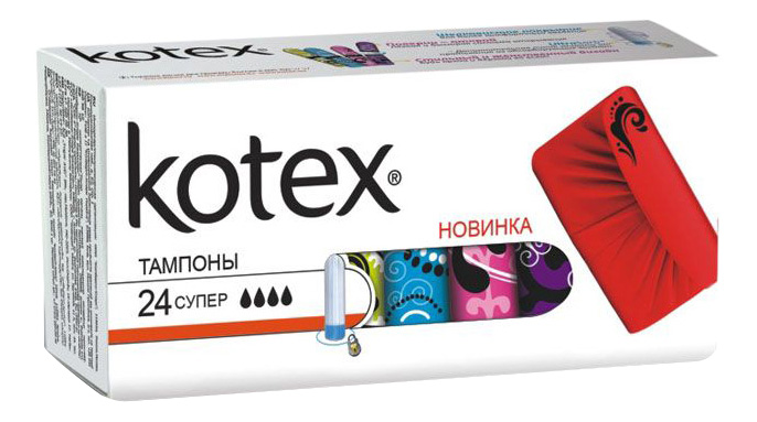 фото Тампоны kotex супер 24 шт