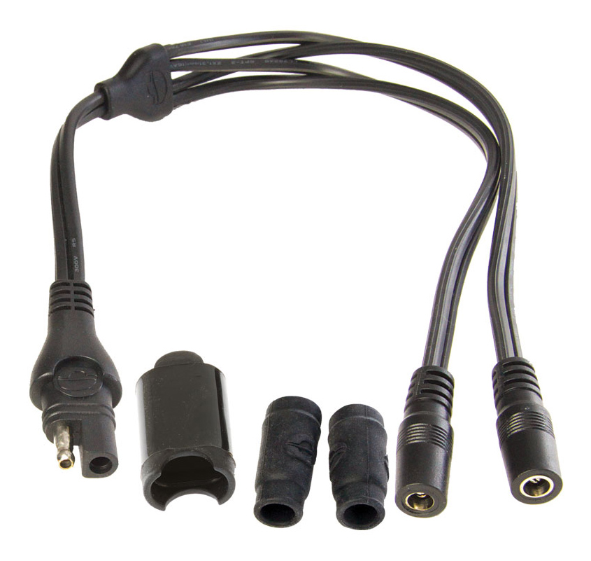Разъем автомобильный Optimate SAE > 2xDC 5.5x2.5 mm O35