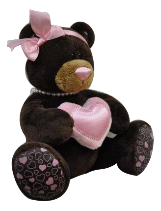 Мягкая игрушка Orange Toys Медведь девочка Milk с сердцем 20 см светильник led медвежонок с сердцем 19х10 пвх бокс