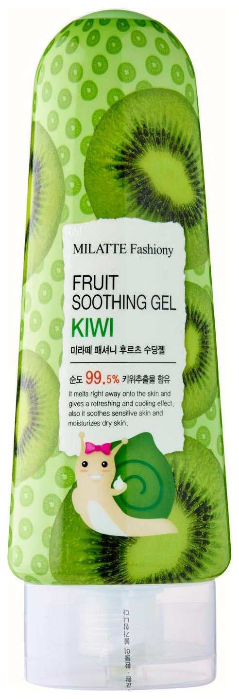 фото Гель для лица milatte fashiony fruit soothing gel kiwi 200 мл