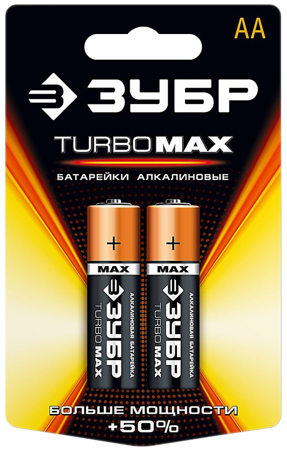 Батарейка ЗУБР TURBO MAX 59206-2C 2 шт