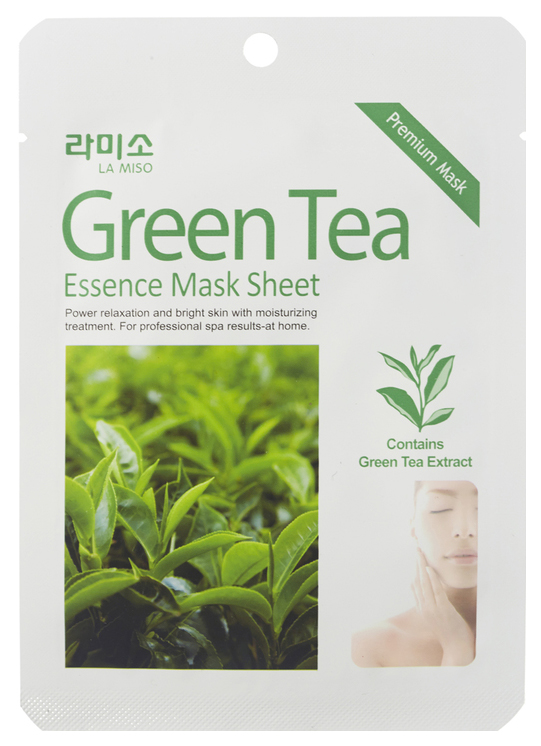 Маска для лица La Miso Green Tea Essence Mask Sheet