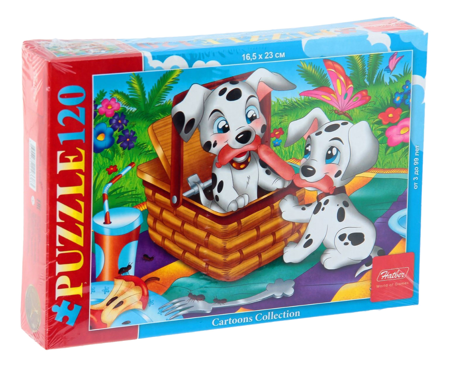 

Пазл Hatber 120 деталей, Щенки далматинцы