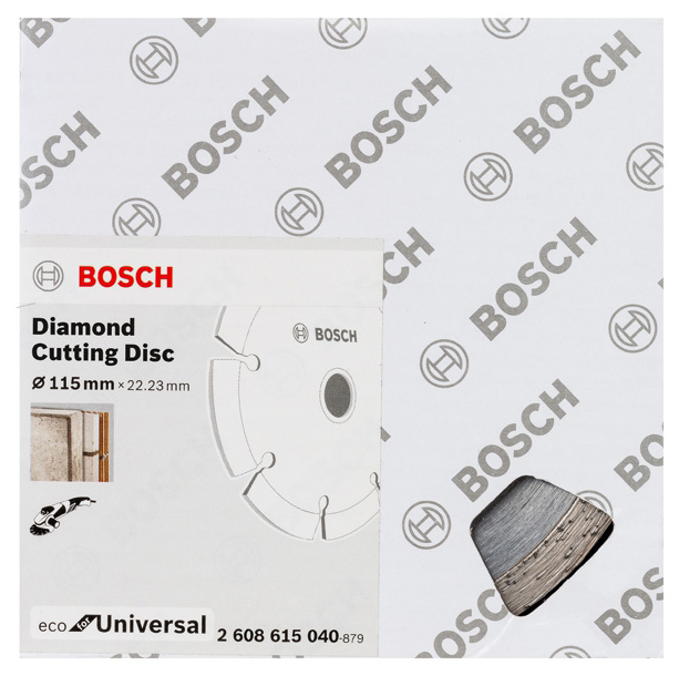 Диск отрезной алмазный Bosch ECO Universal 115-22,23 2608615040