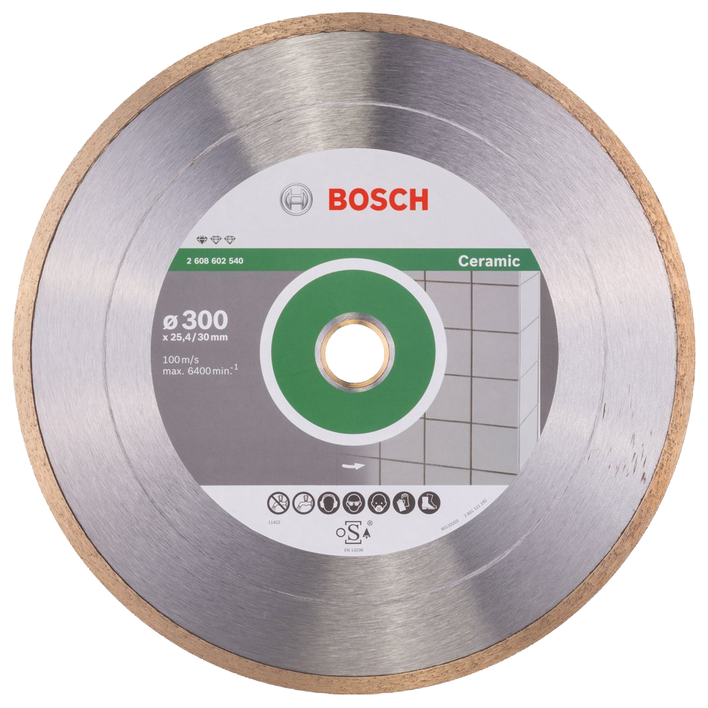 Диск отрезной алмазный Bosch Stf Ceramic300-30/25,4 2608602540 отрезной алмазный диск по керамической плитке керамограниту бизон