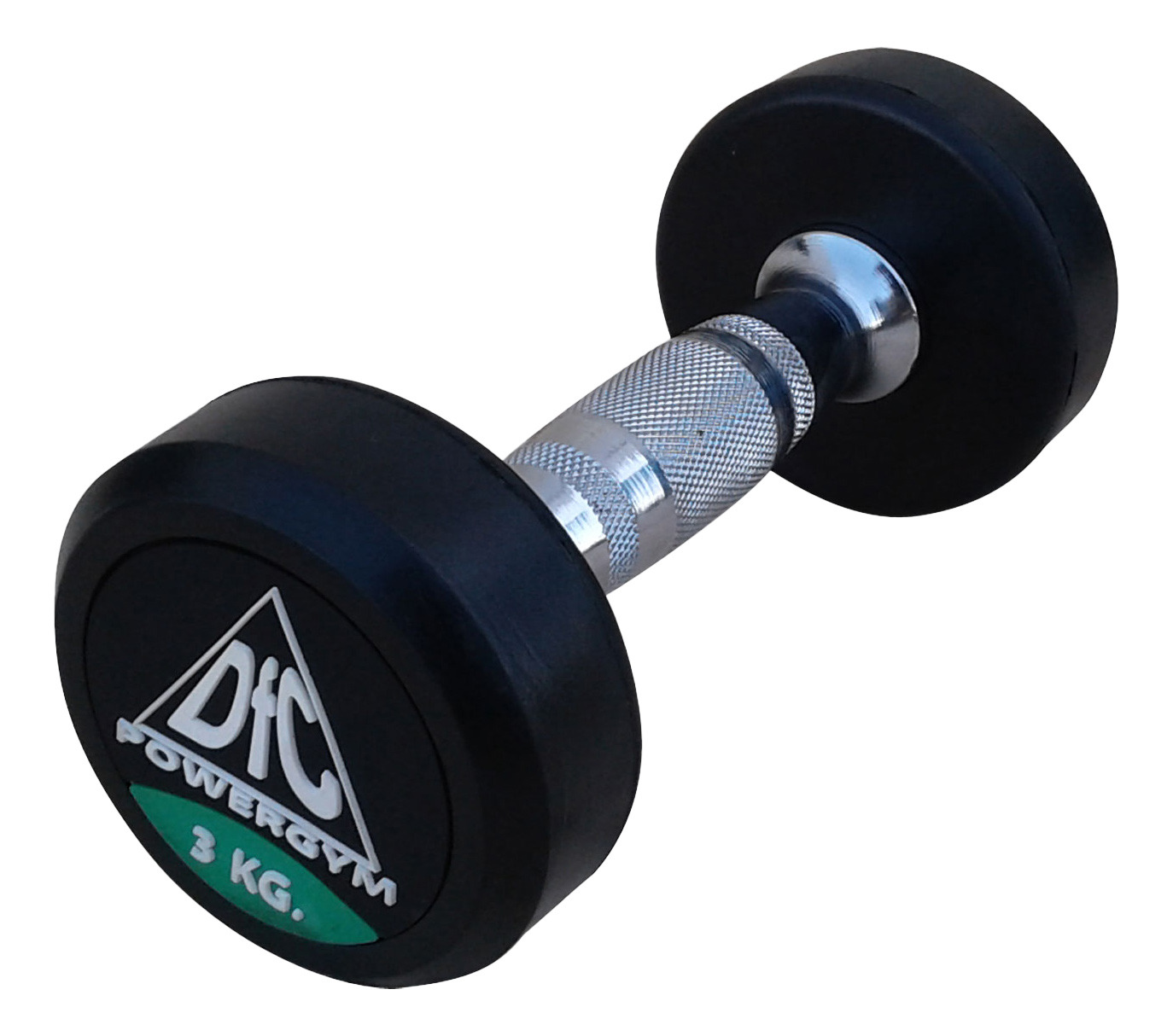 фото Неразборные гантели обрезиненные dfc powergym db002 2 x 3 кг, черный