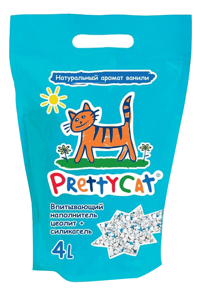 фото Впитывающий наполнитель для кошек prettycat aroma fruit глиняный, 2 кг, 4 л
