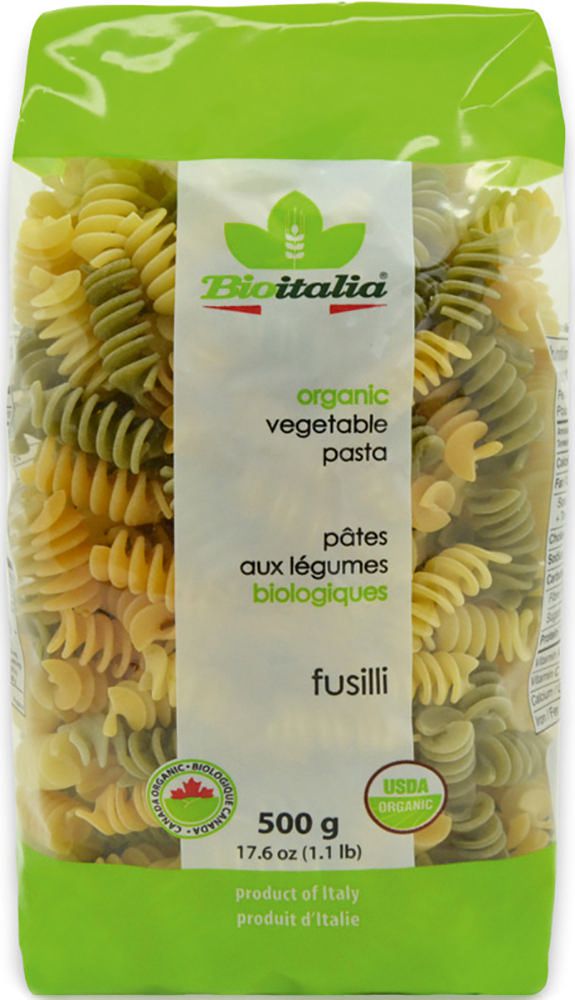 фото Макаронные изделия bioitalia fusilli vegetable органические 500 г