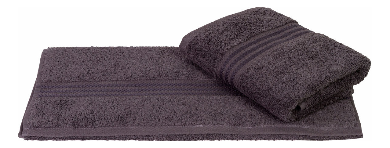 фото Банное полотенце hobby home textile серый