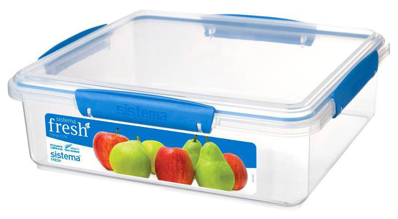 

Контейнер Sistema Rectangle Fresh 921851 Синий, Синий;прозрачный