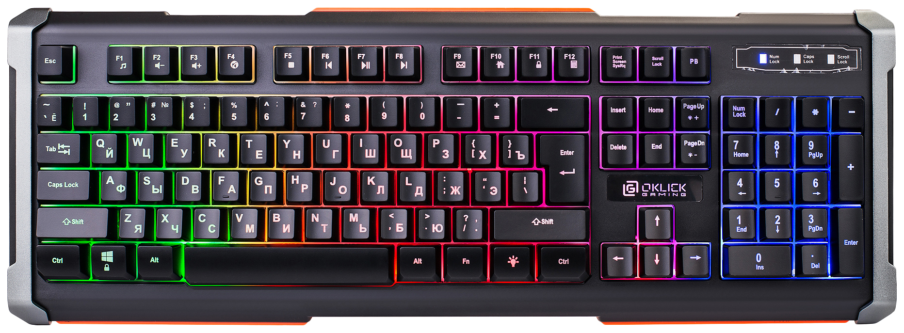Игровая клавиатура OKLICK 717G Grey/Black