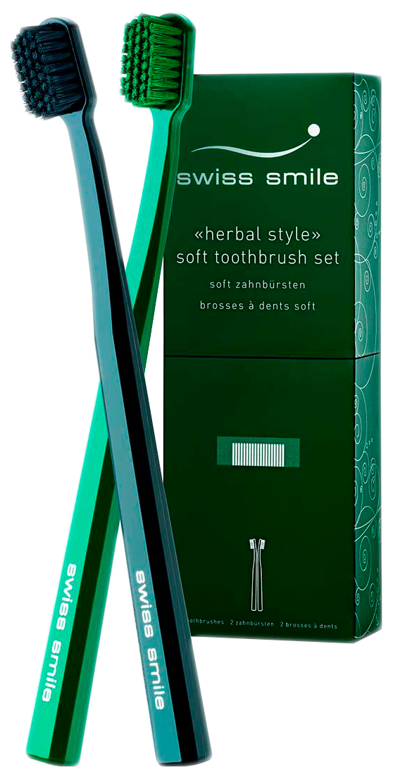 фото Зубная щетка swiss smile sensitive soft toothbrush set basel