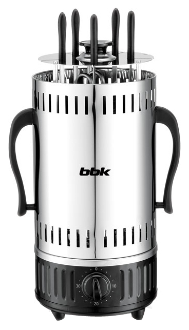 фото Электрошашлычница bbk bbq601t silver/black