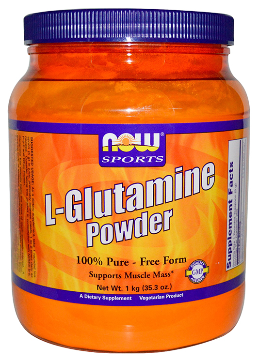 L-Glutamine Powder NOW Sports, 1000 г, unflavored