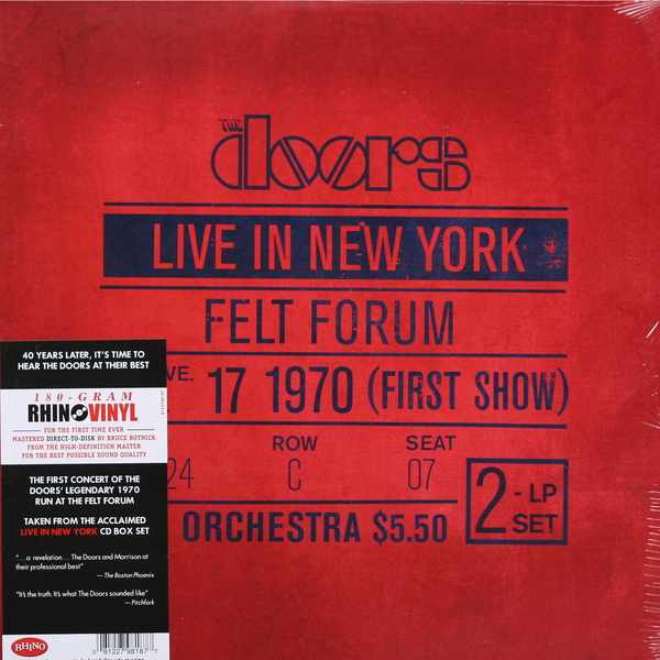 

The Doors LIVE IN NEW YORK (180 Gram/Mastered by Bruce Botnick)