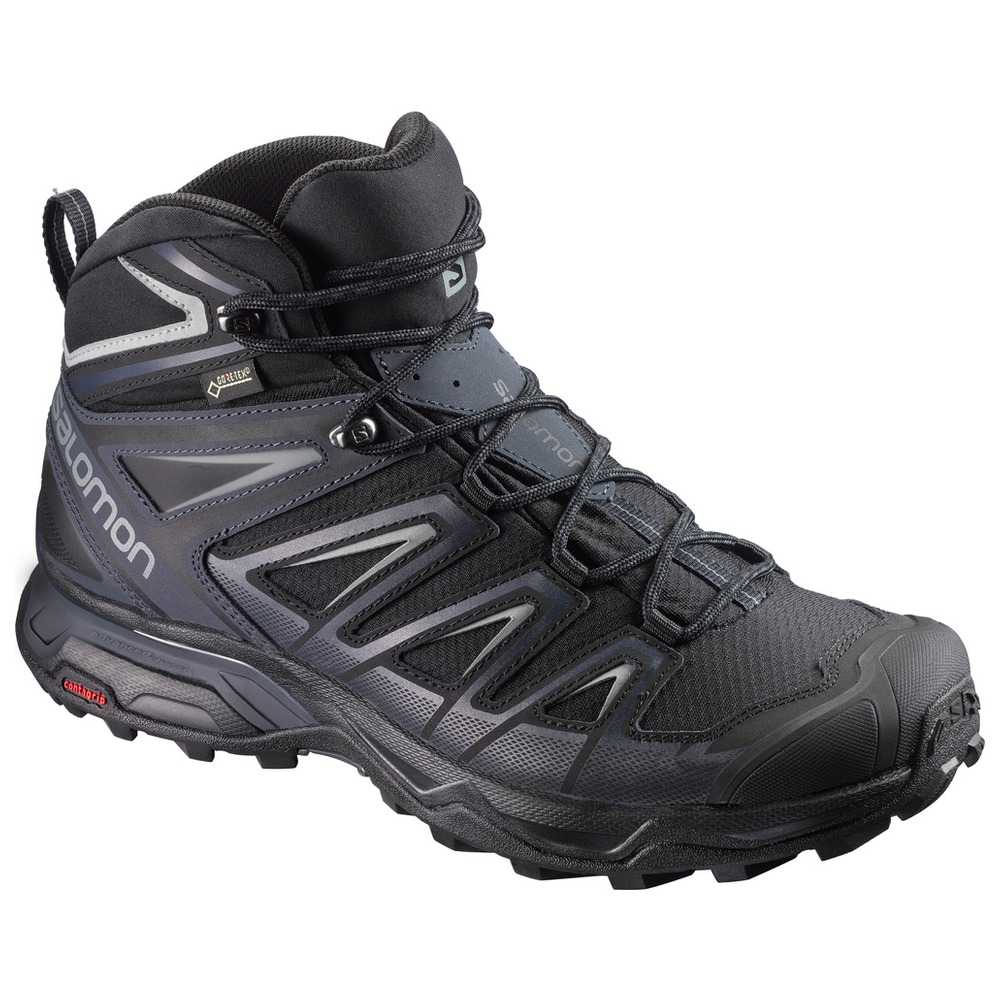 

Ботинки Salomon X Ultra 3 Mid GTX, black/india ink/monument, 8 UK, X Ultra 3 Mid GTX