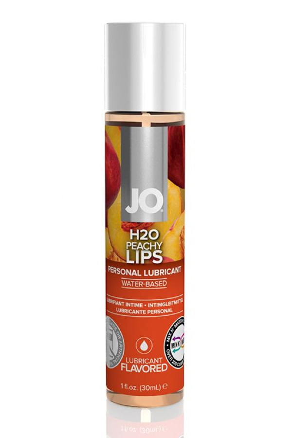 Peachy lips с ароматом персика, Гель-смазка System JO peachy lips на водной основе с ароматом персика 30 мл  - купить со скидкой