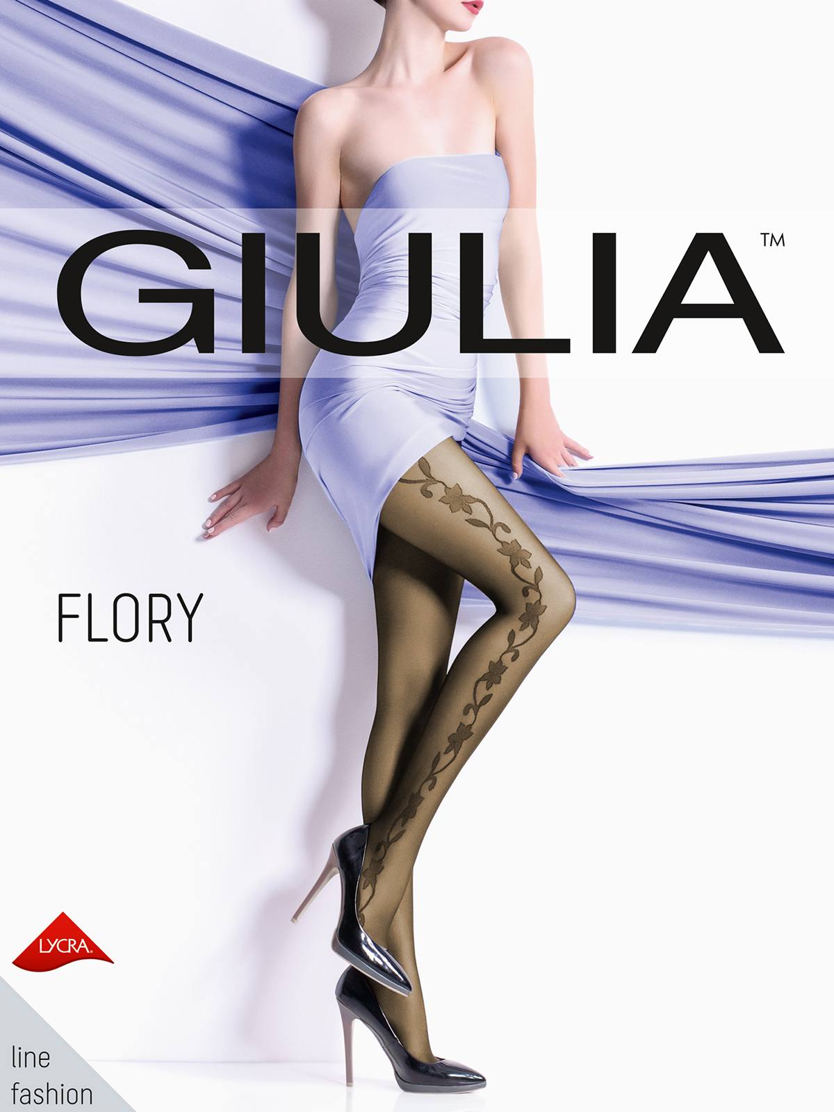 фото Колготки женские giulia flory 14 коричневые 3 (m)