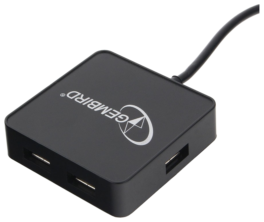 

Концентратор USB 2,0 Gembird UHB-242, 4 порта, блистер Black