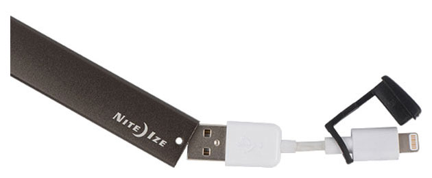 фото Кабель-брелок niteize powerkey mini power cord lightning-usb серый nite ize