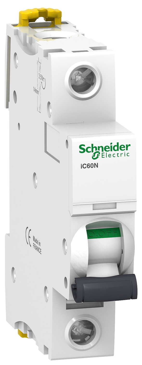 фото Выключатель автоматический модульный ic60n acti9, 1 пост, с, 4 а, 6 ка schneider electric