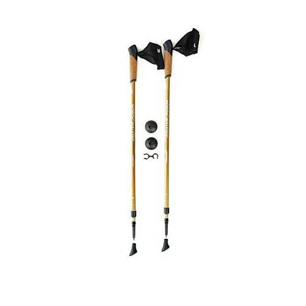 Палки для скандинавской ходьбы Kaiser Sport Nordic Walking, золотистый, 82-137 см