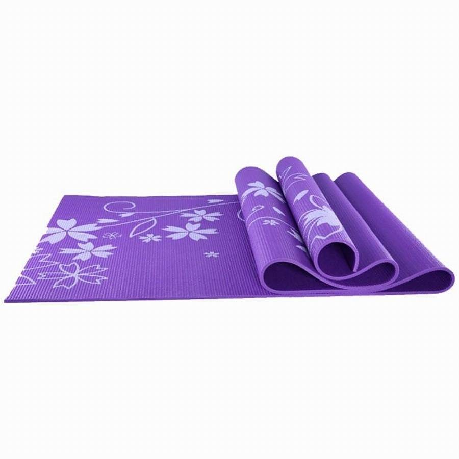 Коврик для йоги YL-Sports BB830 фиолетовый 173 см, 4 мм