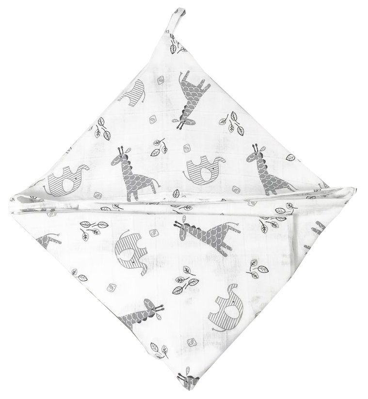 

Простынка Amarobaby с уголком муслиновая для купания Bath time Зоопарк, 120х70 см