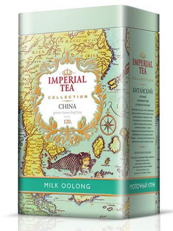 

Чай зеленый крупнолистовой молочный улун Imperial tea collection Milk Oolong ж/б 120 г