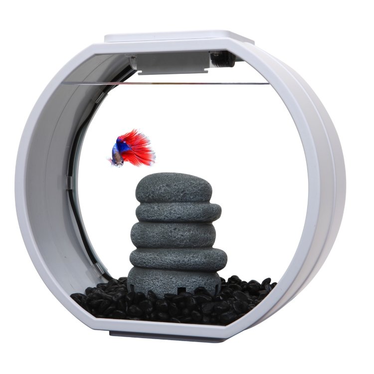 Аквариумный комплекс AA-Aquariums Deco O Mini UPG, белый, 10л