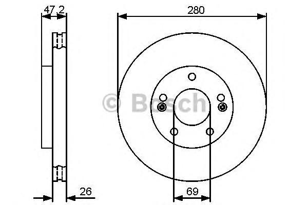 фото Тормозной диск bosch 0986479460