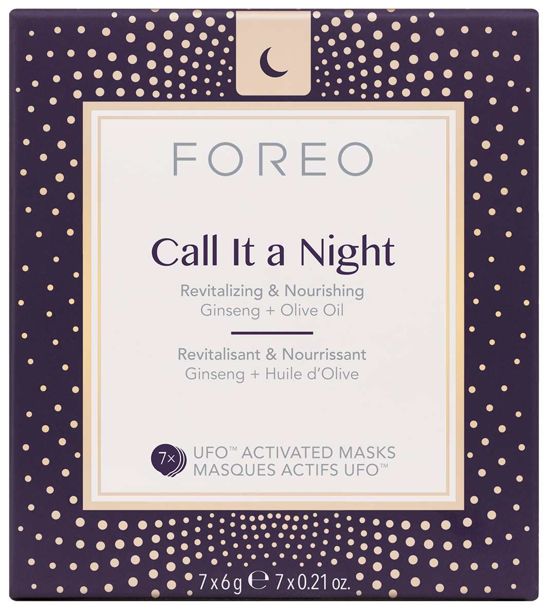 

Маска для лица Foreo Call ItS A Night UFO Activated Mask 7 х 6 г, Call ItS A Night UFO Activated Mask