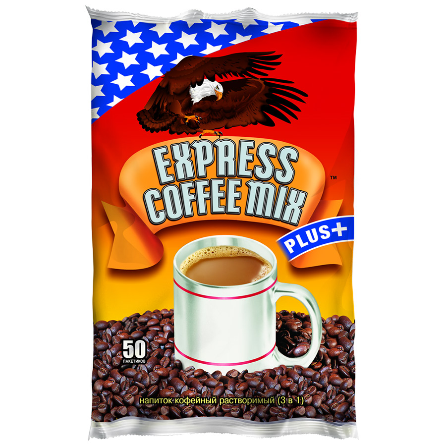 

Напиток MacCoffe кофейный express coffee mix 3в1 растворимый 12 г 50 штук
