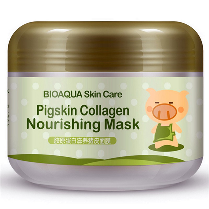 фото Питательная коллагеновая маска bioaqua pigskin collagen, 100 гр.