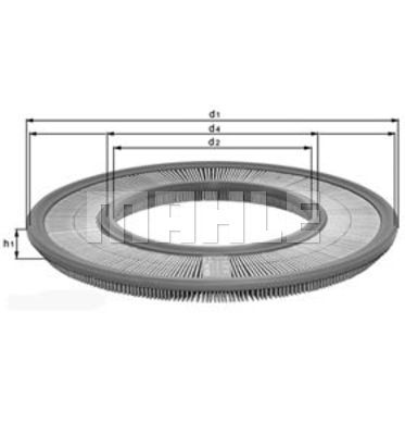 

Фильтр воздушный KNECHT LX 91