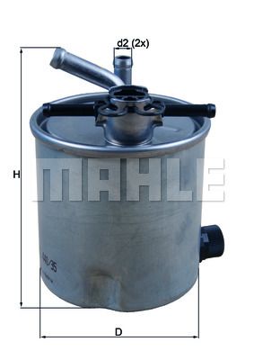 фото Фильтр топливный mahle kl 440/35 mahle/knecht