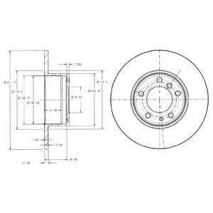 

Тормозной диск DELPHI BG2430