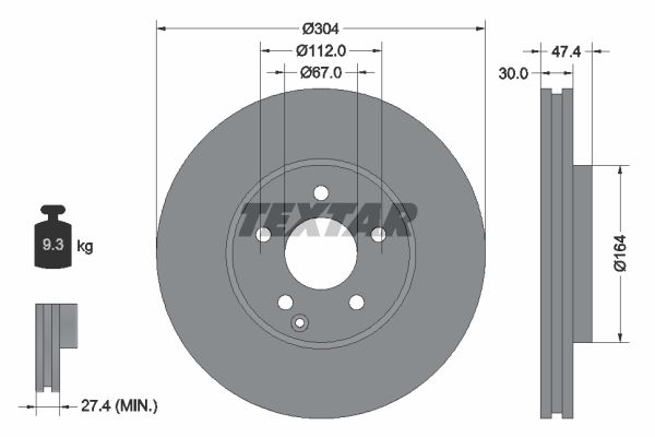 

Тормозной диск Textar 92152100