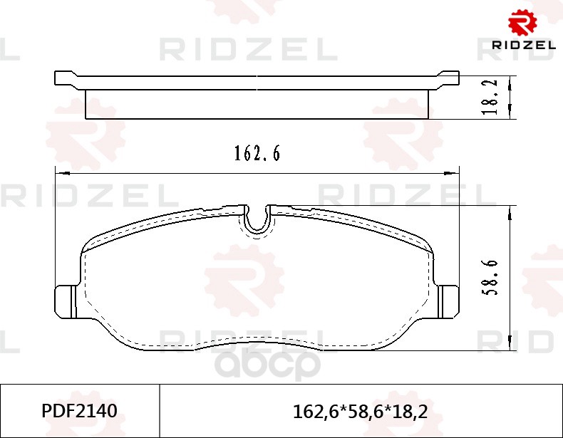 

Комплект тормозных колодок RIDZEL PDF2140