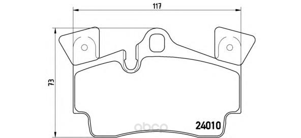 

Тормозные колодки brembo дисковые P85088