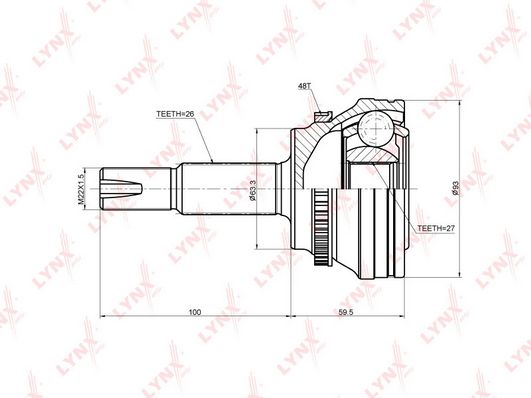 

Шрус LYNXauto CO-3691A