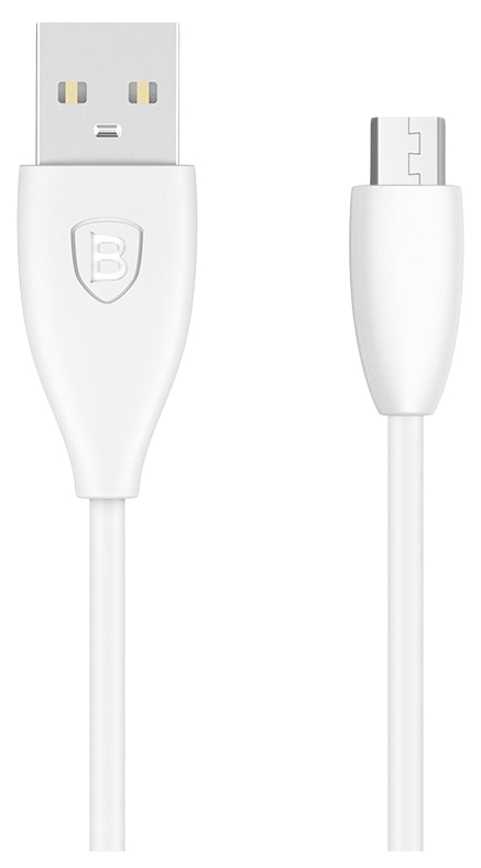 Кабель Baseus Small Petty Waist microUSB 1м White (CAMMY-02)